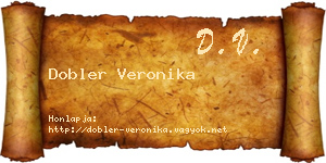Dobler Veronika névjegykártya